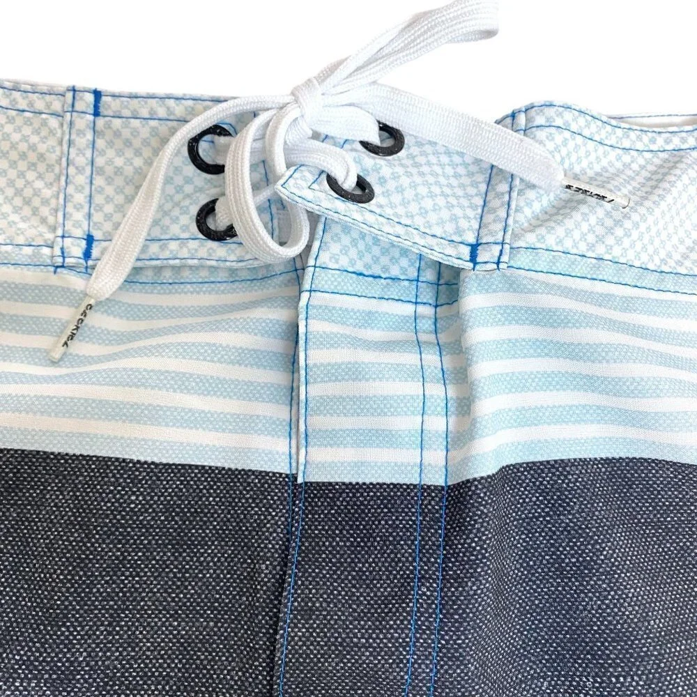 Ezekiel Boardshorts Mens Size 30 Surf Swim Shorts Blue White Size 30